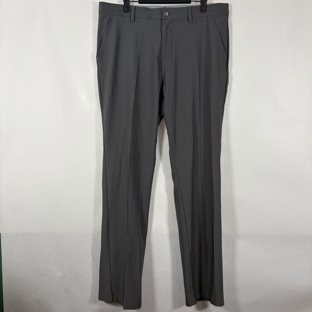 Adidas Golf Pants Mens 32x34 (34x34 Actual) Gray Performance Stretch Grip Waist